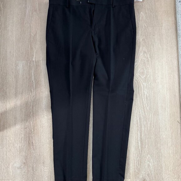 H&M Mens Black Slim Fit Dress Pants Size 40R - Picture 1 of 4